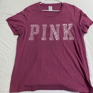 Victoria Secret Pink Bling Shirt, size Large